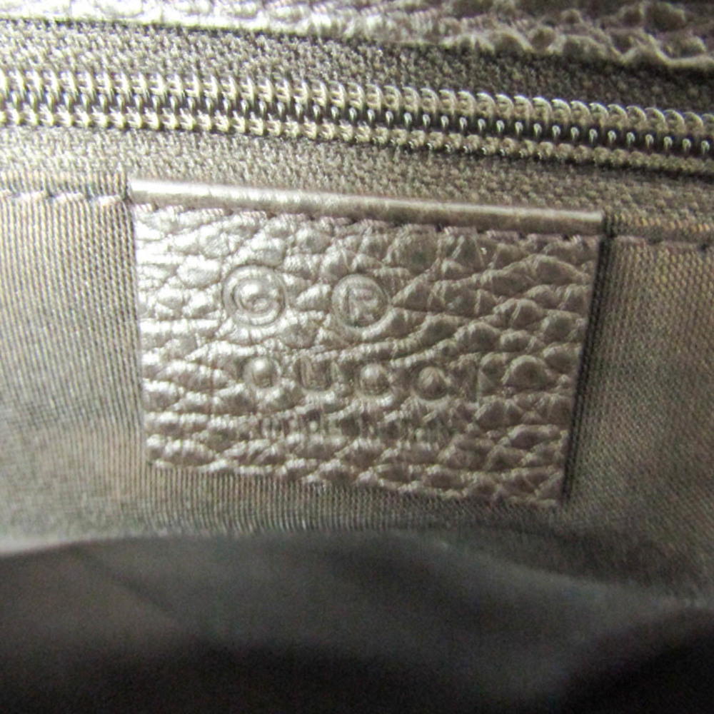 GUCCI Authentic Brown Leather Tote Bag - Picture 13 of 15